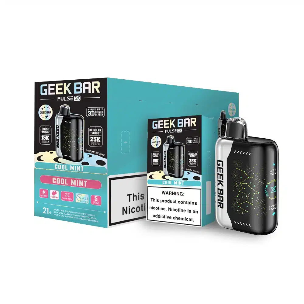 Geek Bar Pulse X 25000 Disposable Vape - Black Coral Wholesale